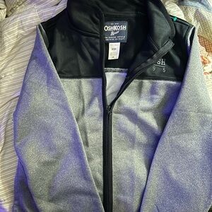 OshKosh B'gosh Black and Gray Lightweight Zip Jacket